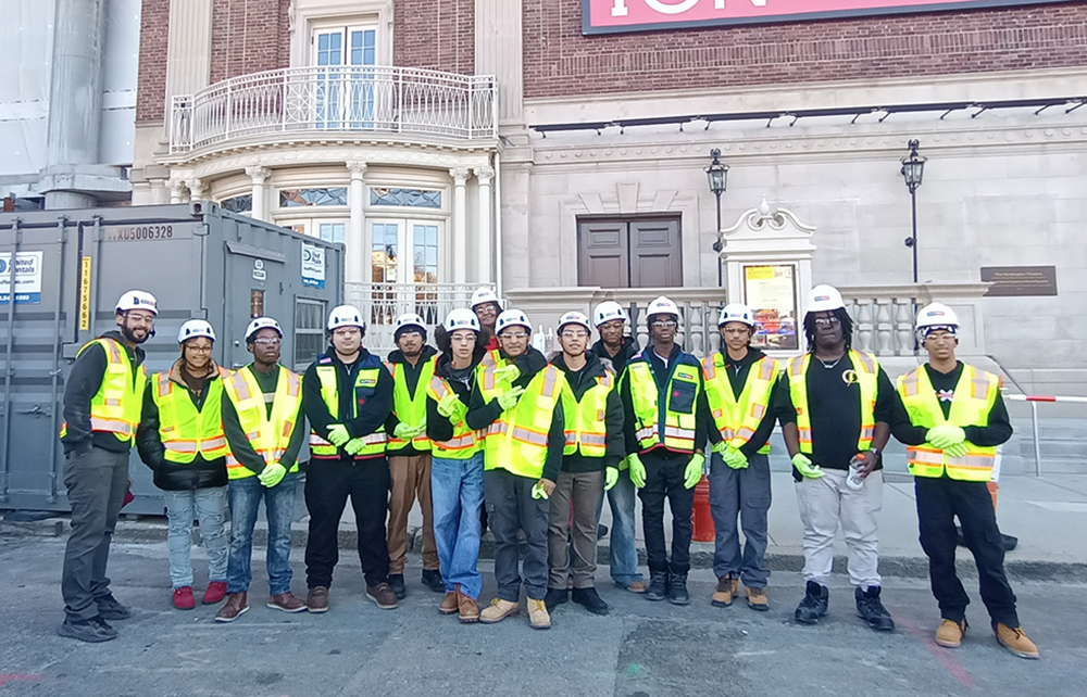 Suffolk hosts 12 electrical students from Madison Park Technical Vocational High School